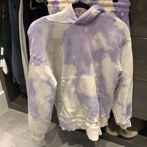 Distressed tie dye sweatshirt. Cotton citizen size small